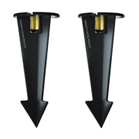 Garden Stakes | 9-Inch In-Ground Solid Brass 1/2" NPT Thread 2 Pack