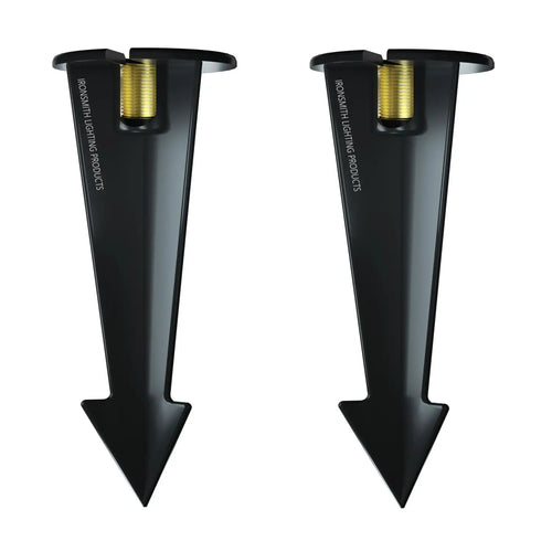 Garden Stakes | 9-Inch In-Ground Solid Brass 1/2" NPT Thread 2 Pack
