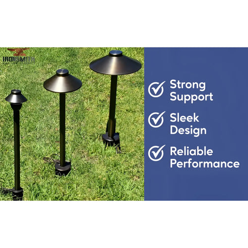 Garden Stakes | 9-Inch In-Ground Solid Brass 1/2" NPT Thread 2 Pack
