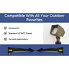 Garden Stakes | 9-Inch In-Ground Solid Brass 1/2" NPT Thread 2 Pack