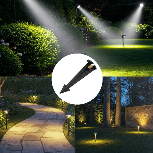 Garden Stakes | 9-Inch In-Ground Solid Brass 1/2" NPT Thread 2 Pack