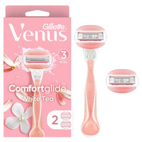 Gillette Venus ComfortGlide White Tea Women's Razor Handle + 2 Blade Refills EasyOptionXY LLC