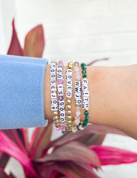 God is Good Letter Bracelet