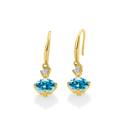 Moissanite Earrings 925 Sterling Silver White Gold Plated Hypoallergenic Studs