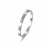 Gold Plated Hinged Bangle With Square Cubic Zirconia