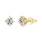 yellow gold colored silver / 0.1 ct each