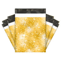 Gold Sparkle Poly Mailers Size 10x13 Colorful Shipping Bags