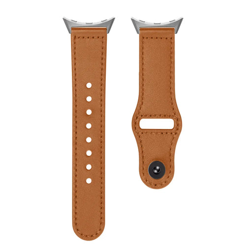 Google Pixel Watch 1-4 41mm 45mm Leather Strap - Slim