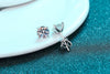 GRA GIA Certified Moissanite Stud Earrings 0.2-2CT VVS1 4-Claw Sterling S925
