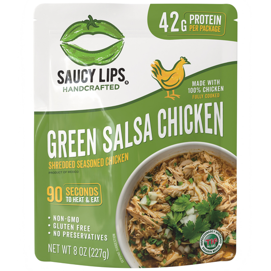 Green Salsa Chicken – 42g Protein | Ready in 90 Seconds