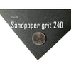 240 Grit Sandpaper Sheets – 25 Pack, 9x11 in, Wet or Dry Use
