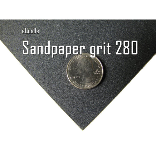 280 Grit Sandpaper Sheets – 10 Pack, 9x11 in, Wet or Dry Use eQualle Sandpaper