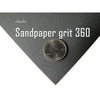 360 Grit Sandpaper Sheets – 25 Pack, 9x11 in, Wet or Dry Use