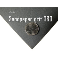 360 Grit Sandpaper Sheets – 100 Pack, 9x11 in, Wet or Dry Use eQualle Sandpaper