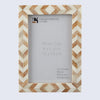 Picture Frame Taj Pattern Collection Bone Inlay Brown 3 Sizes