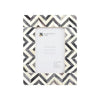 Picture Frame Zigzag Herringbone Collection Bone Inlay Grey – 4x6"