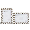 Picture Frame Lisbon Cortica Collection Resin Inlay Brown & White – 3 sizes(Pack of 2)
