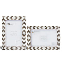 Picture Frame Lisbon Cortica Collection Resin Inlay Brown & White – 3 sizes(Pack of 2)