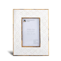 Rhythm Cycles Picture Frame White Resin Inlay 4x6 5x7 8x10