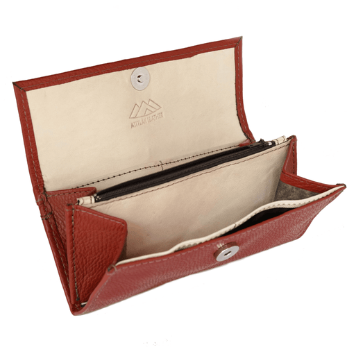 Handmade Ladies Red Wallet