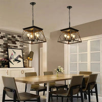 Hanging Lights for Kitchen Island in Rustic Iron Finish