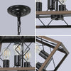 Hanging Lights for Kitchen Island in Rustic Iron Finish