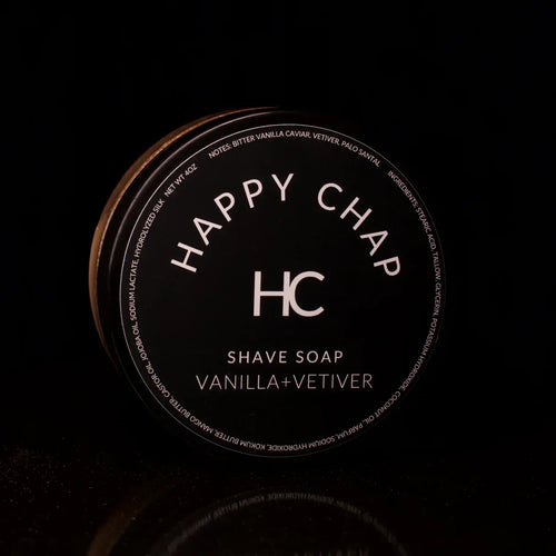 Happy Chap Vanilla + Vetiver Shaving Collection