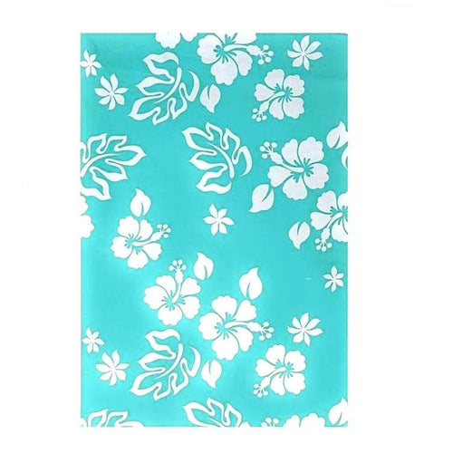 Hawaiian Flower Blue Poly Mailers Size 10x13 Colorful Shipping Bags