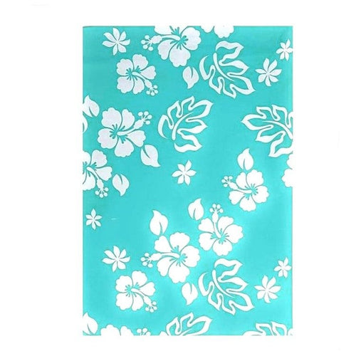 Hawaiian Flower Blue Poly Mailers Size 10x13 Colorful Shipping Bags