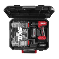 SKIL HD6280B-11 Brushless 20V Hammer Drill Kit, with 75-Pc. Drill & Drive Bit Set with Interlocking Case