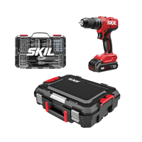 SKIL HD6280B-11 Brushless 20V Hammer Drill Kit, with 75-Pc. Drill & Drive Bit Set with Interlocking Case