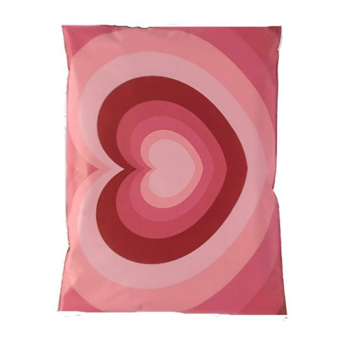 Heart Poly Mailers Size 14x17 Valentine Shipping Bags
