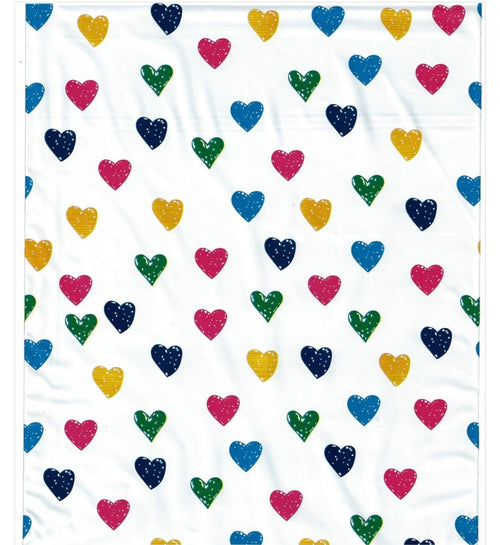 Heart Rainbow Colors Poly Mailers Size 10x13 Shipping Bags