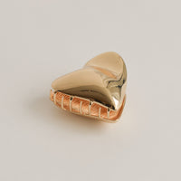 Heart-Shaped Hair Claw Clip | Gold