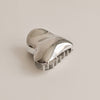 Heart-Shaped Hair Claw Clip | Silver