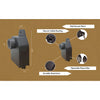 Heavy Duty Aluminum Flush Mount Box for Low Voltage Outdoor Lighting
