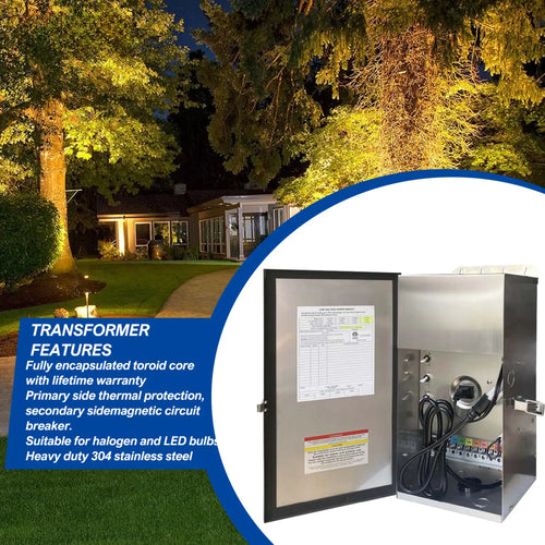 Heavy Duty Multi Tap Transformer with 900W Output for Outdoor