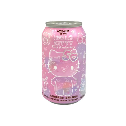 High Up Hello Kitty 50th Anniversary Strawberry Sparkling Water (330ml) Taiwan (6 pack)