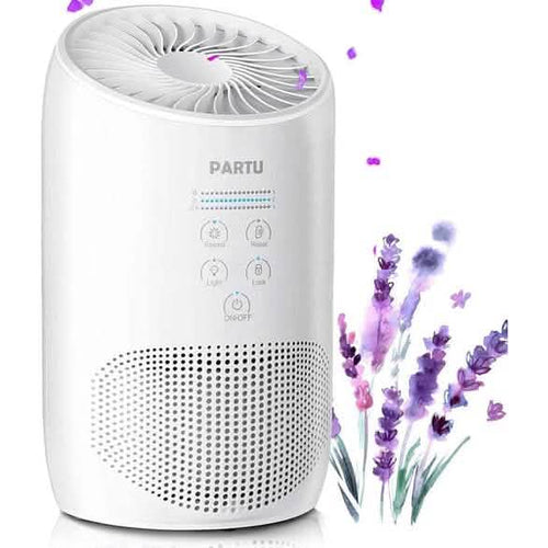 HEPA Air Purifier - Smoke Air Purifiers for Home with Fragrance Sponge