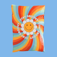 Hippie Groovy Poly Mailers Size 7.5x10.5 Shipping Bags