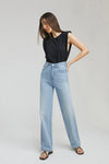 Coney Island Whitefish High Rise Wide Jeans HJ007