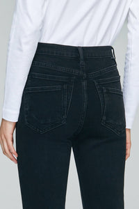 Two Shots High Rise Straight Crop Jeans HJ013