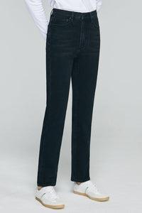 Two Shots High Rise Straight Crop Jeans HJ013