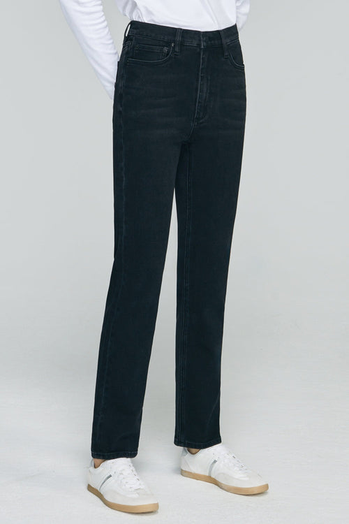 Two Shots High Rise Straight Crop Jeans HJ013