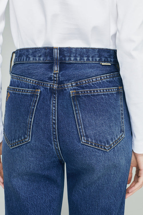 Manhattan High Rise Straight Ankle Jeans HJ160