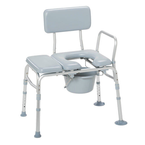 Padded Seat Transfer Bench with Commode Opening RIO Medical Supplies