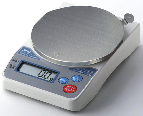 A&D Weighing HL-2000iVP Compact Scale with External Calibration and Carrying Case, 2000g x 1g