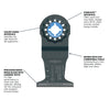 BOSCH OSL134C-10 1-3/4 In. Starlock® Oscillating Multi Tool Carbide Plunge Cut Blade Pk10