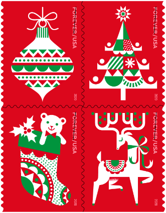 Holiday Delights Forever Postage Stamps – 20 or 100 Stamps