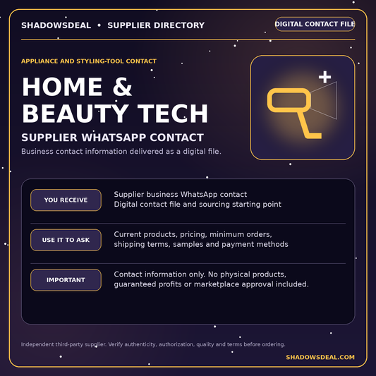 Wholesale Home & Beauty Tech Supplier Contact